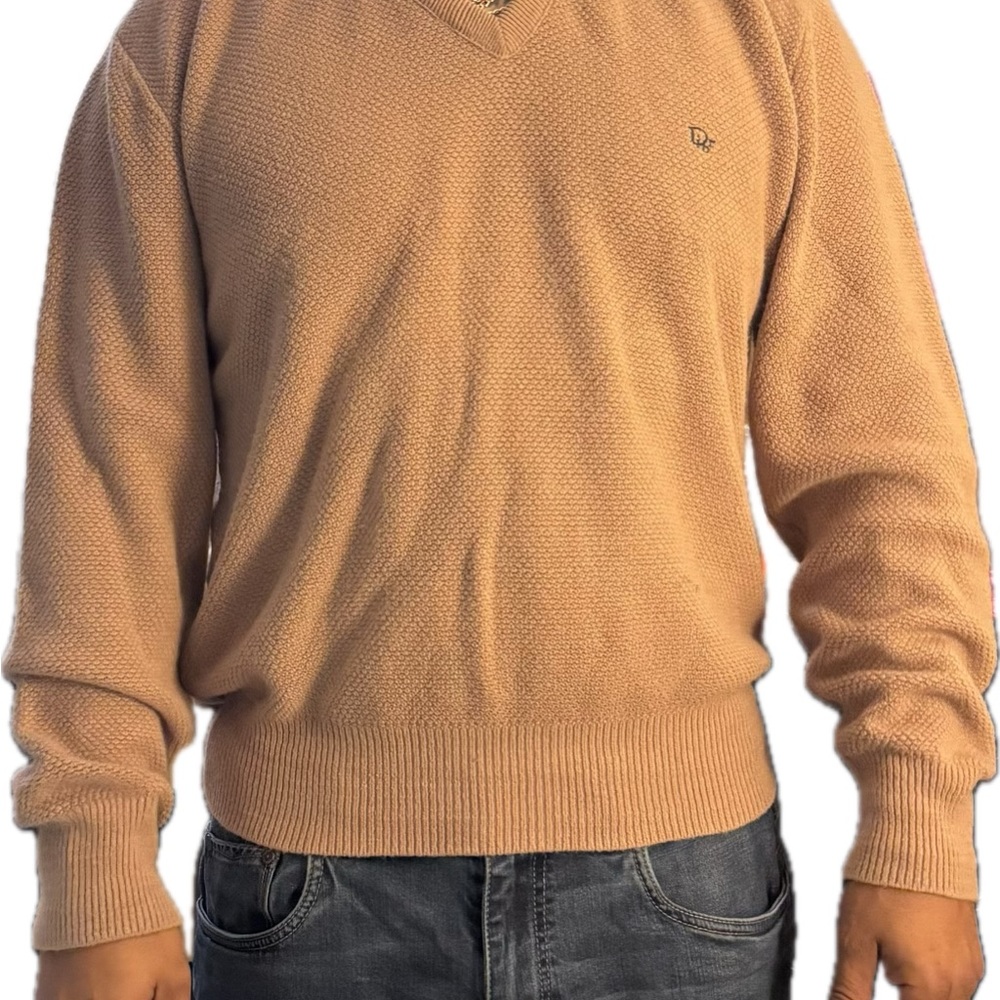 90’s Men's Dior Tan Sweater
